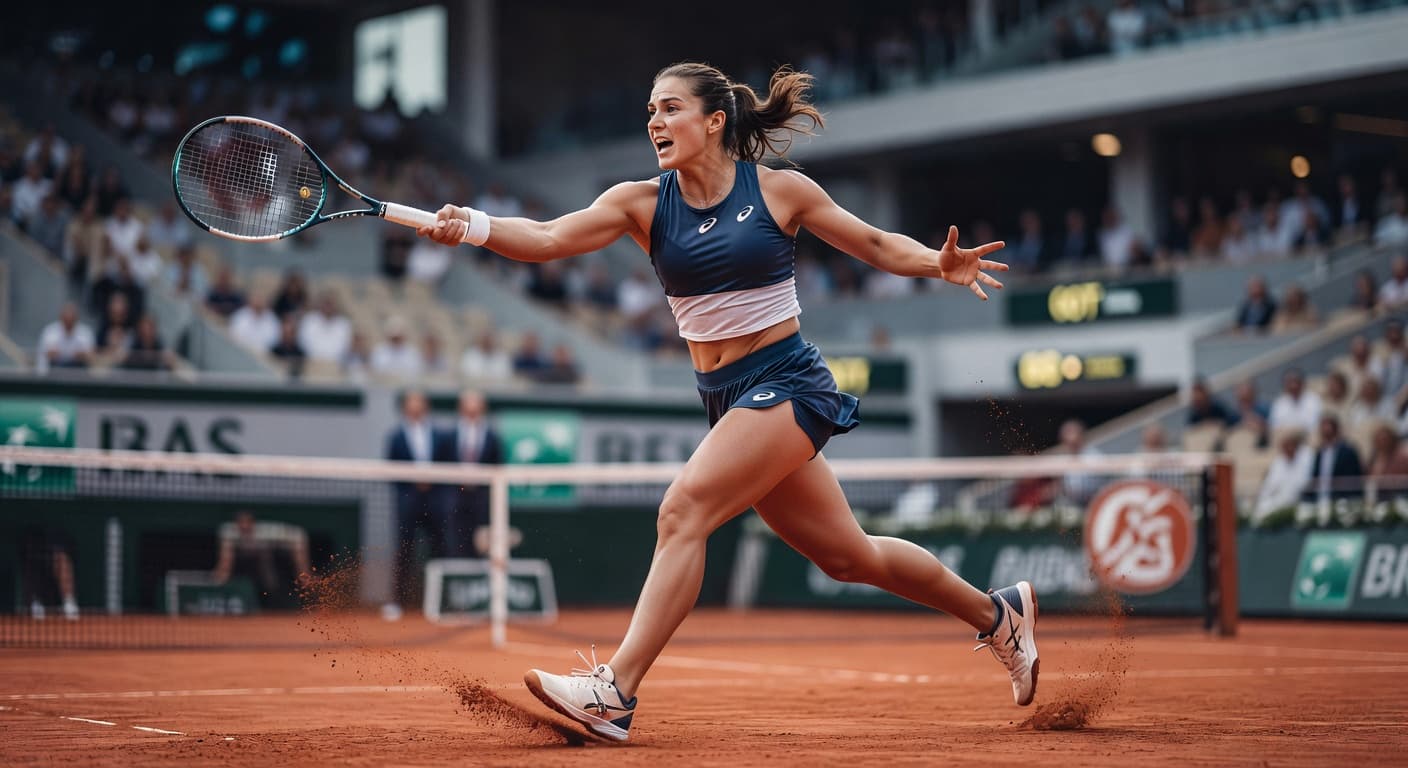 Kostyuk reaches first Grand Slam semifinal at Roland-Garros