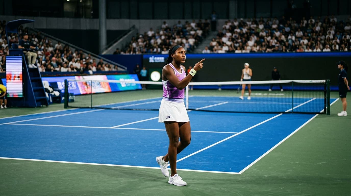 Gauff defends herself after point-replay controversy at Beijing