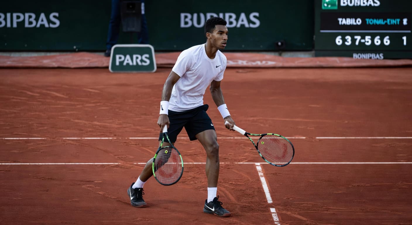 Auger-Aliassime reaches French Open quarterfinals, Mboko ousted