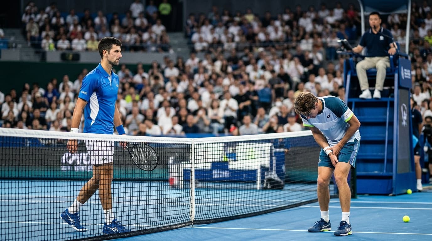 Novak Djokovic Wins Seventh China Open Title as Alex de Minaur Retires