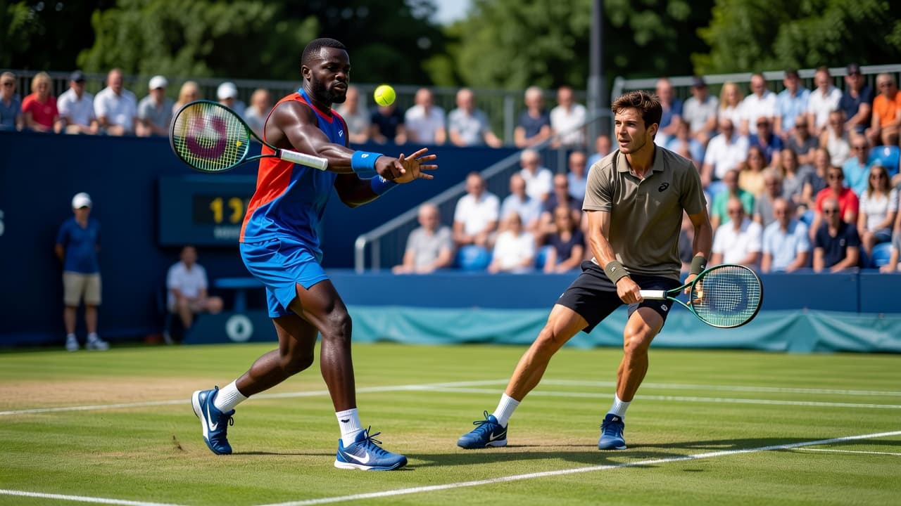 Tiafoe ends Cobolli's grass-court debut at Halle Open