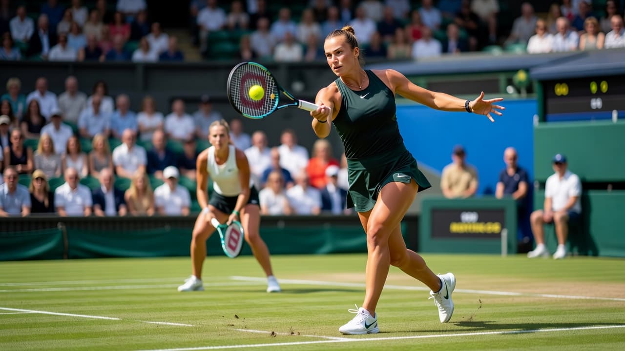 Sabalenka advances past Branstine at Wimbledon