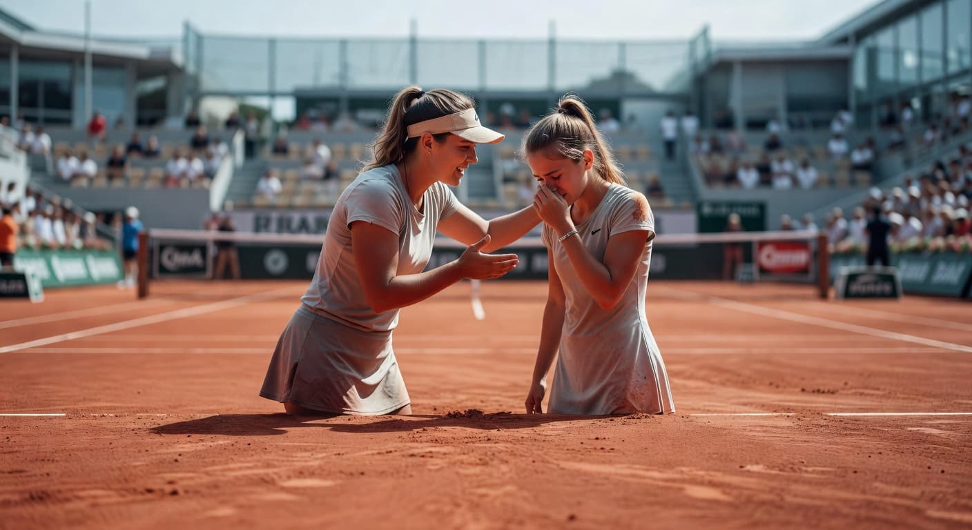 Bianca Andreescu Consoles Teenage Opponent at French Open Qualifying