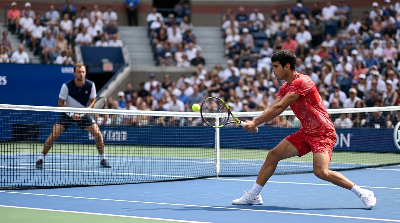 Alcaraz returns from injury to advance at US Open