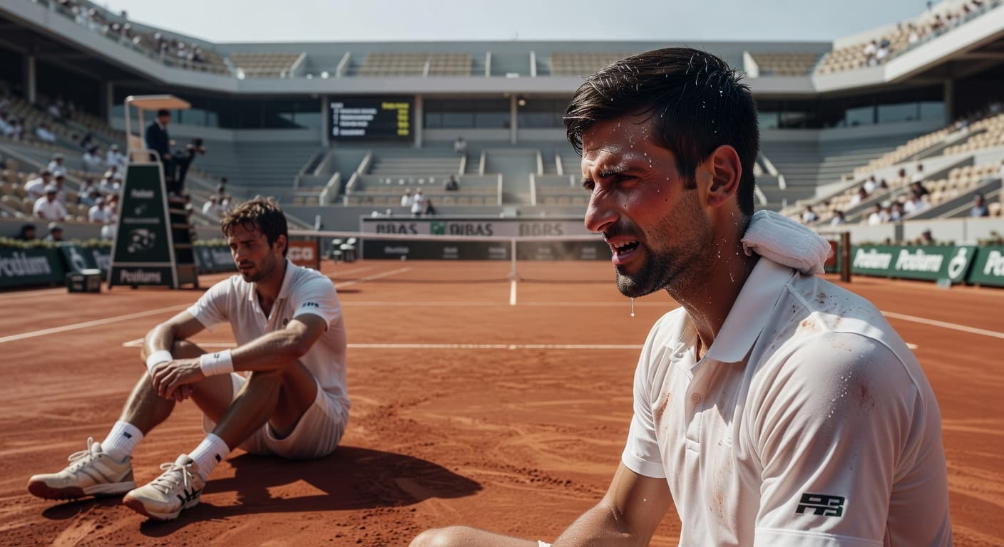 Djokovic survives heat and Royer in four-set French Open grind