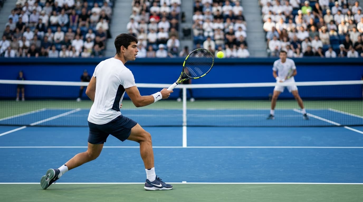 Alcaraz survives tiebreak scare, advances to Tokyo quarterfinals