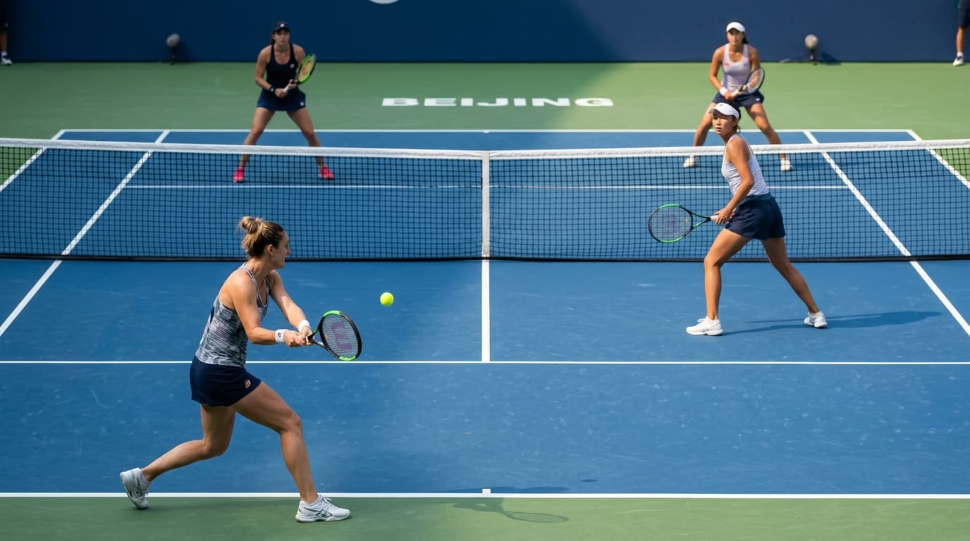Dabrowski and Stefani fall in Beijing doubles opening