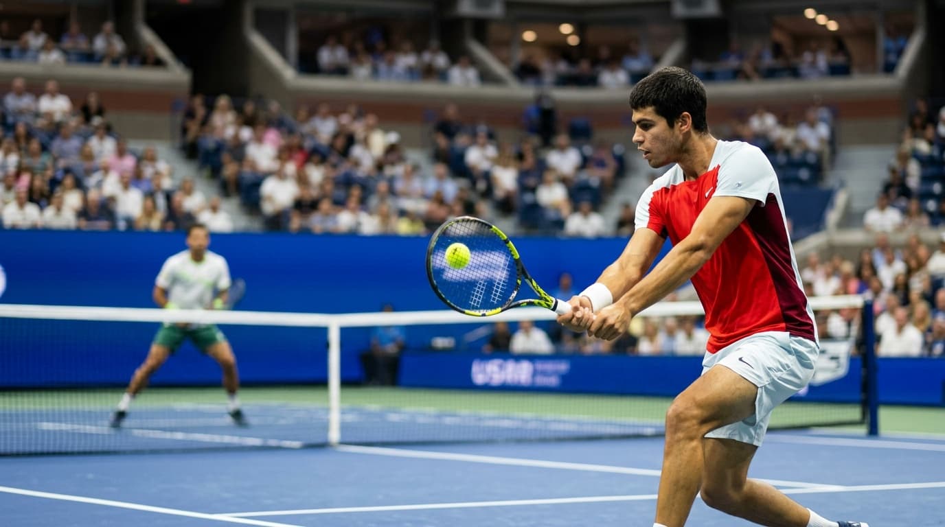 Alcaraz returns from wrist injury to advance at US Open