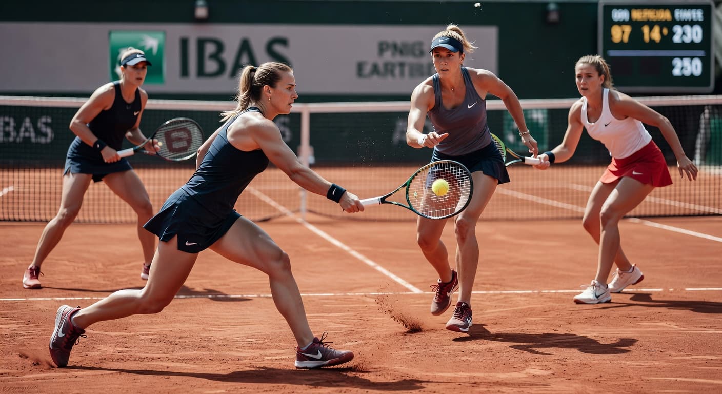 Dabrowski and Stefani face Siegemund and Zvonareva in Roland Garros doubles quarterfinals