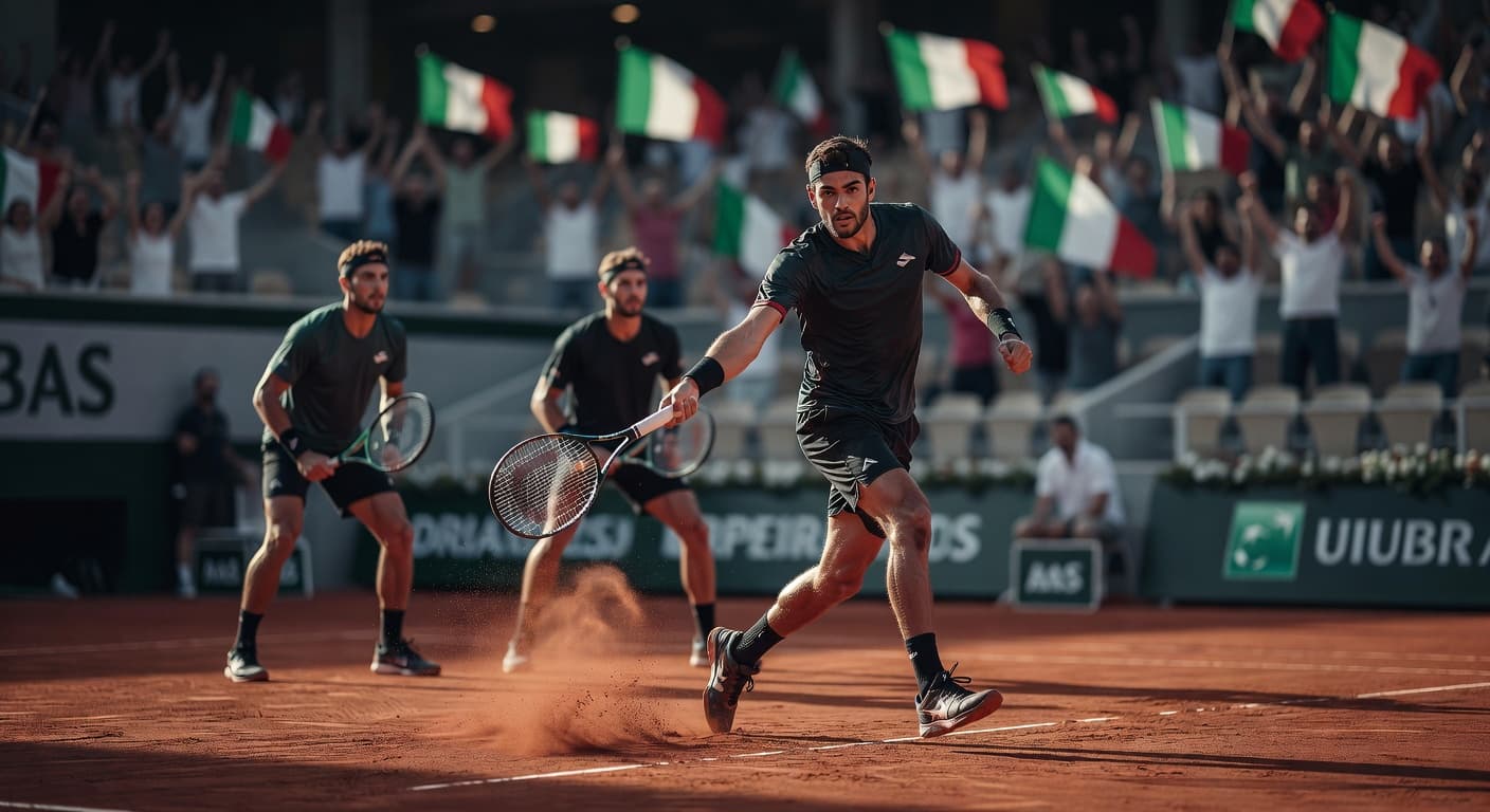 Italian Trio Reaches Roland-Garros Quarterfinals