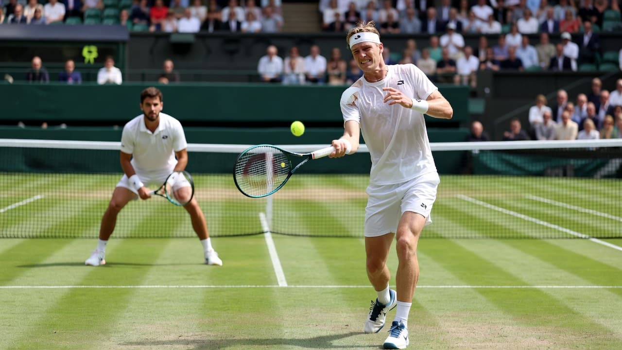 Shapovalov retires from Wimbledon first round with shoulder injury