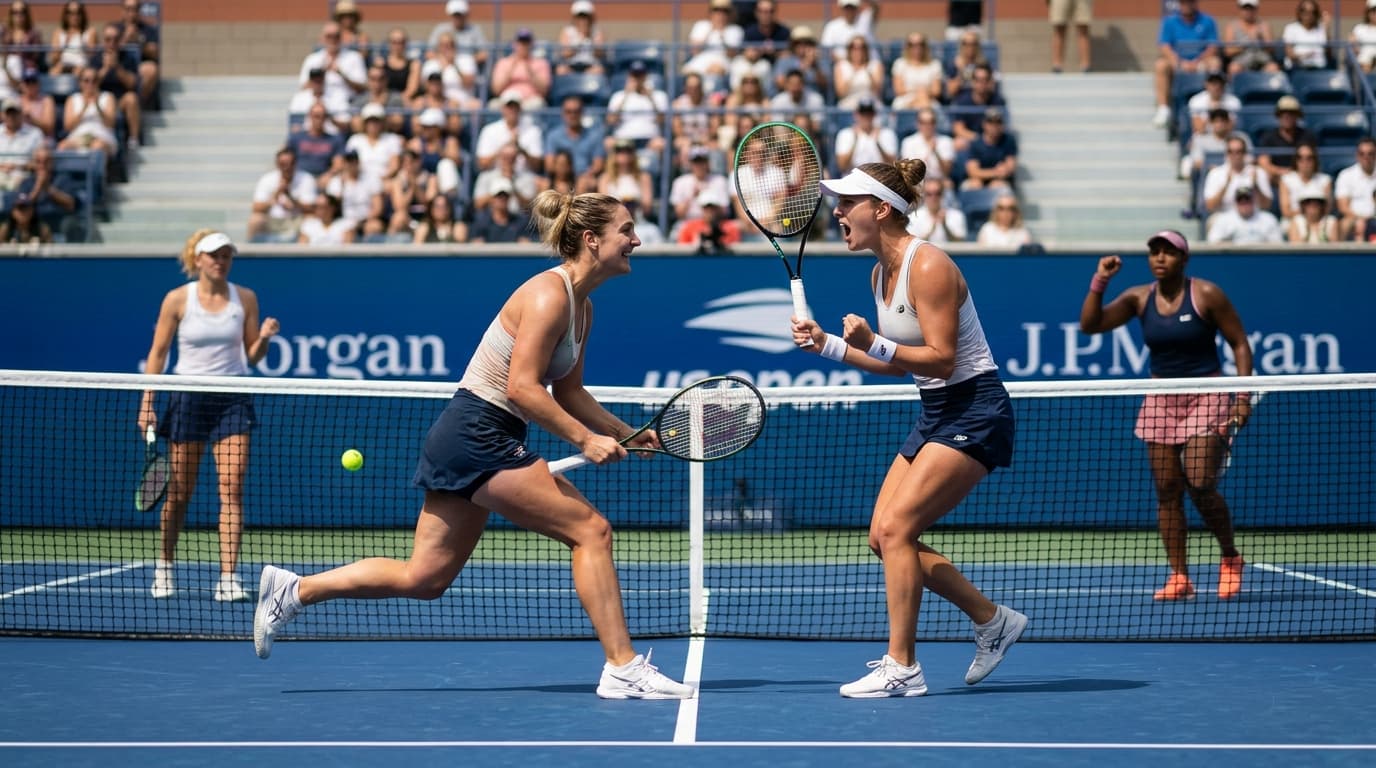 Dabrowski and Routliffe defend US Open doubles crown