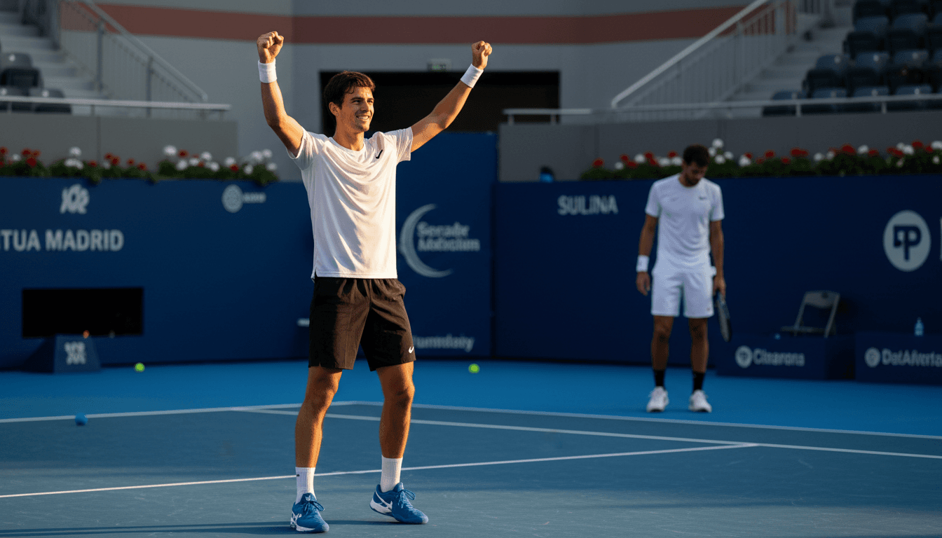 Blockx stuns Auger-Aliassime at Madrid Masters