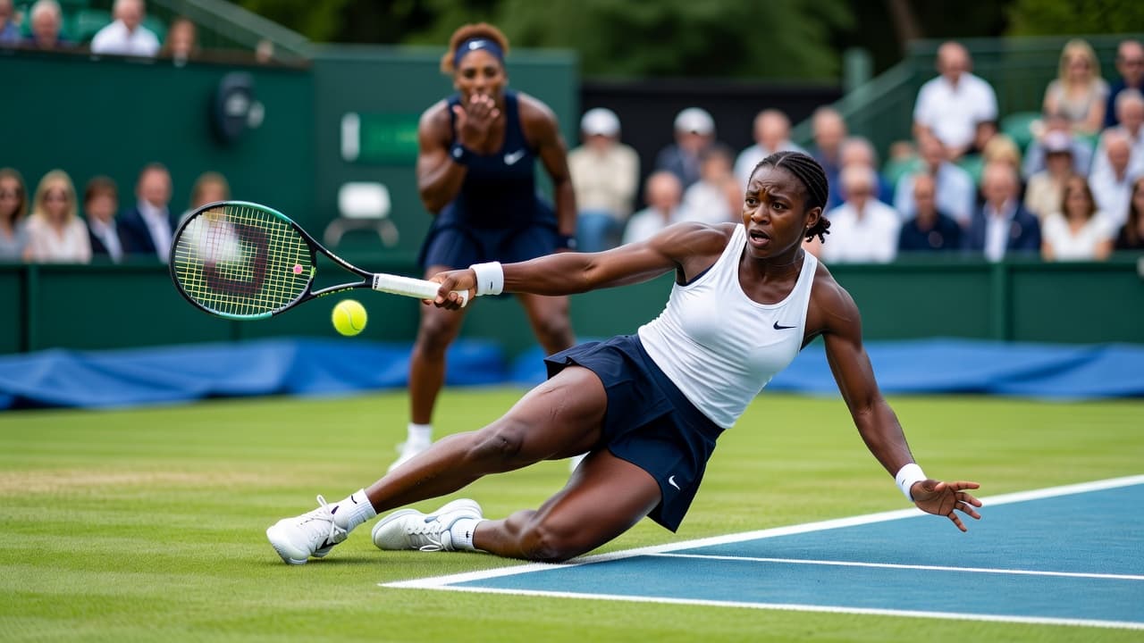 Victoria Mboko's knee injury ends Serena Williams' Queen's doubles run