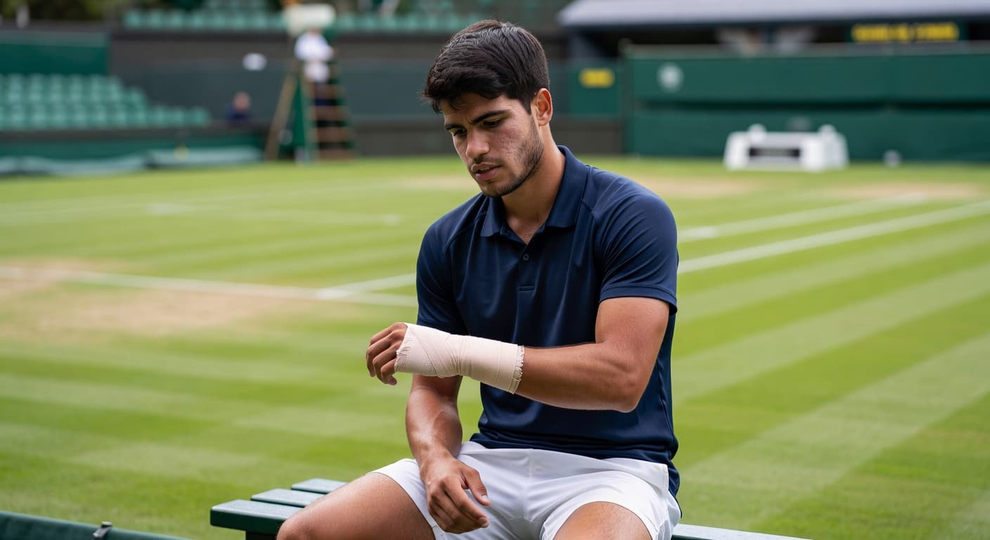 Alcaraz withdraws from Wimbledon with wrist injury